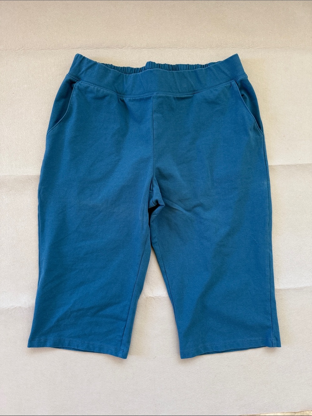 D & Co Active Women’s Skimmer Knit Pants - Tuscan Teal Size Large